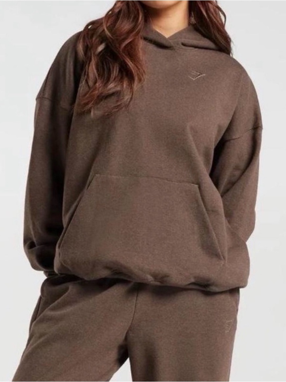 Gymshark Women's Brown Pullover Hoodie